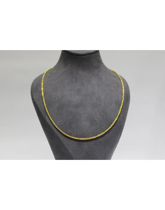 14 Ayar Altın Halat Modeli Zincir Kolye 3.90 GR 65 CM