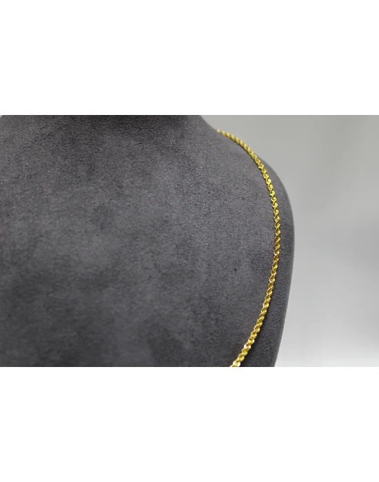 14 Ayar Altın Halat Modeli Zincir Kolye 3.90 GR 65 CM
