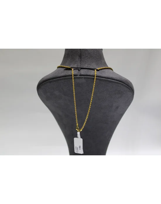 14 Ayar Altın Halat Modeli Zincir Kolye 3.90 GR 65 CM