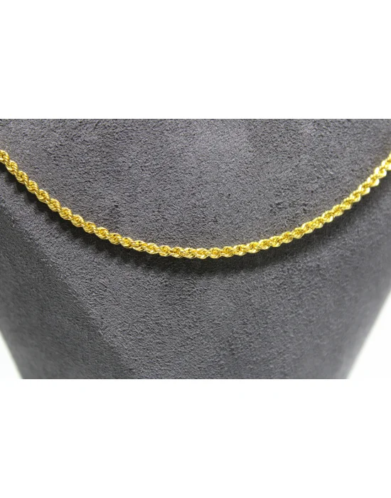 14 Ayar Altın Halat Modeli Zincir Kolye 3.90 GR 65 CM
