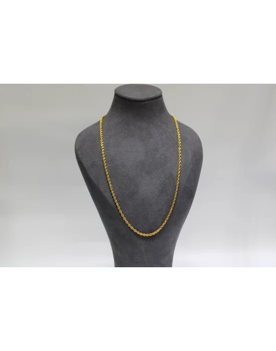 14 Ayar Altın Halat Modeli Zincir Kolye 4.04 GR 50 CM