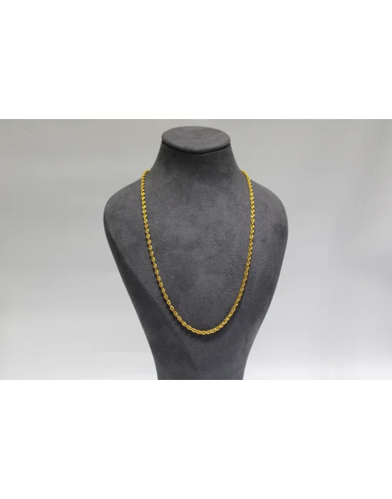 14 Ayar Altın Halat Modeli Zincir Kolye 4.06 GR 55 CM