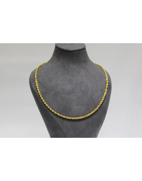 14 Ayar Altın Halat Modeli Zincir Kolye 4.06 GR 55 CM