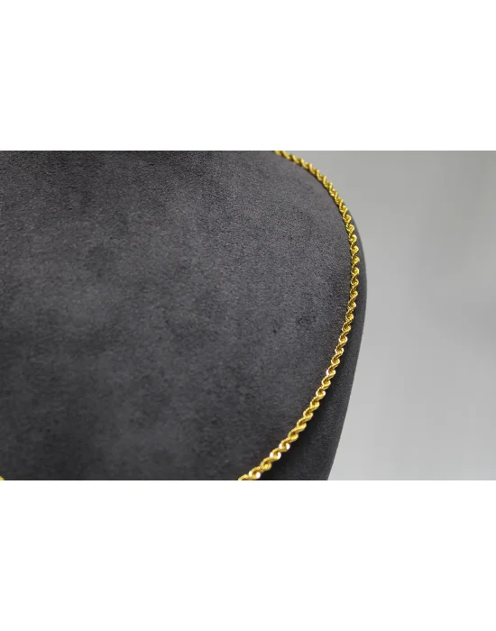 14 Ayar Altın Halat Modeli Zincir Kolye 4.26 GR 60 CM ZNC2186