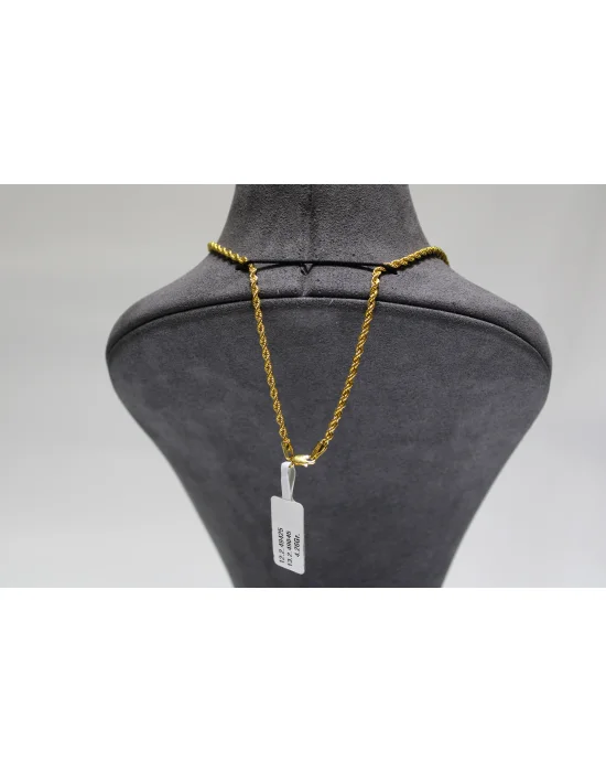 14 Ayar Altın Halat Modeli Zincir Kolye 4.26 GR 60 CM ZNC2186