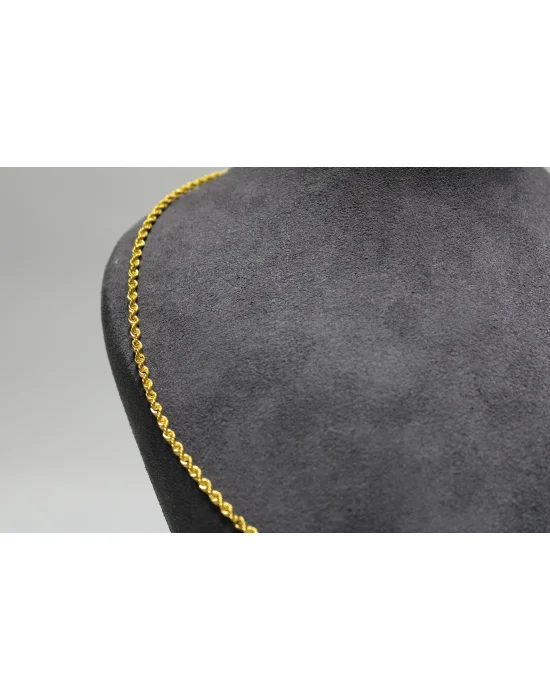 14 Ayar Altın Halat Modeli Zincir Kolye 4.26 GR 60 CM ZNC2186
