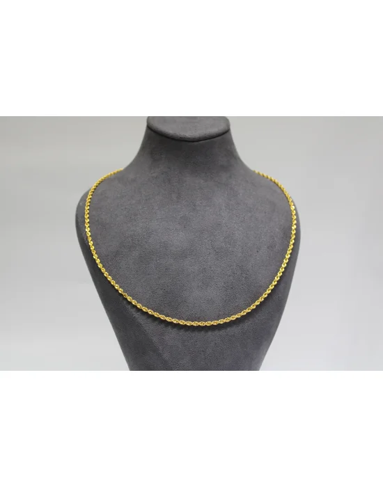 14 Ayar Altın Halat Modeli Zincir Kolye 4.44 GR 55 CM KLY2517