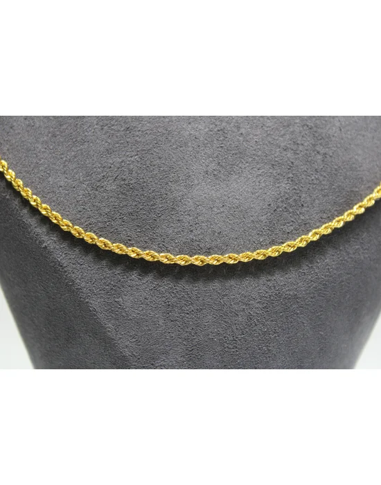 14 Ayar Altın Halat Modeli Zincir Kolye 4.46 GR 55 CM ZNC1964