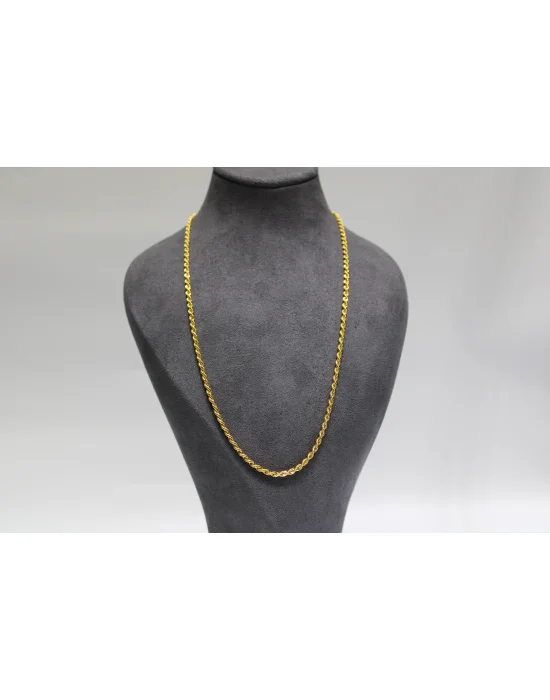 14 Ayar Altın Halat Modeli Zincir Kolye 4.53 GR 60 CM ZNC2189