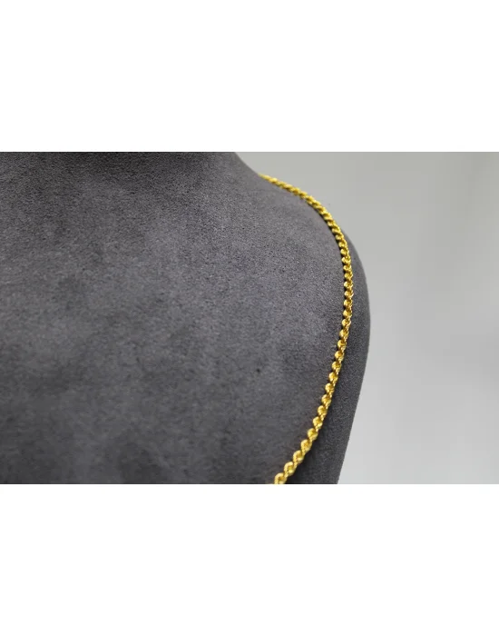 14 Ayar Altın Halat Modeli Zincir Kolye 4.53 GR 60 CM ZNC2189