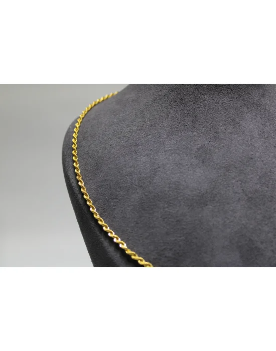 14 Ayar Altın Halat Modeli Zincir Kolye 4.53 GR 60 CM ZNC2189