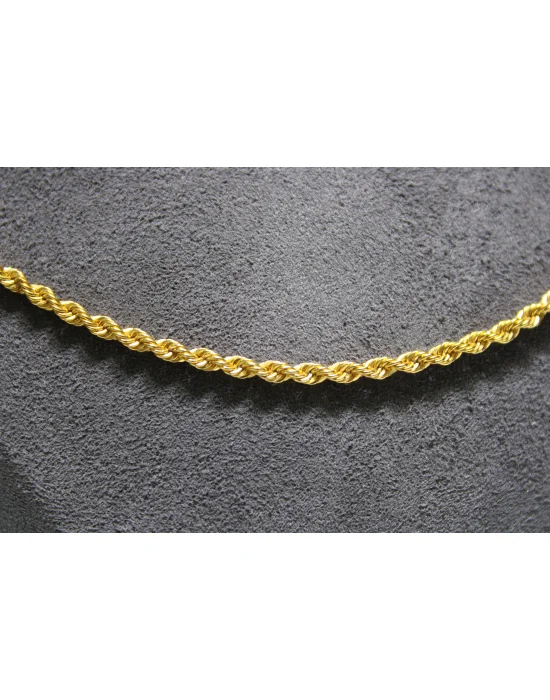 14 Ayar Altın Halat Modeli Zincir Kolye 4.80 GR 55 CM ZNC1966