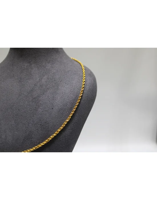 14 Ayar Altın Halat Modeli Zincir Kolye 4.80 GR 60CM ZNC1735