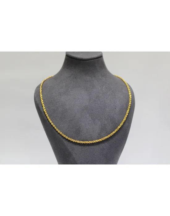 14 Ayar Altın Halat Modeli Zincir Kolye 4.80 GR 60CM ZNC1735