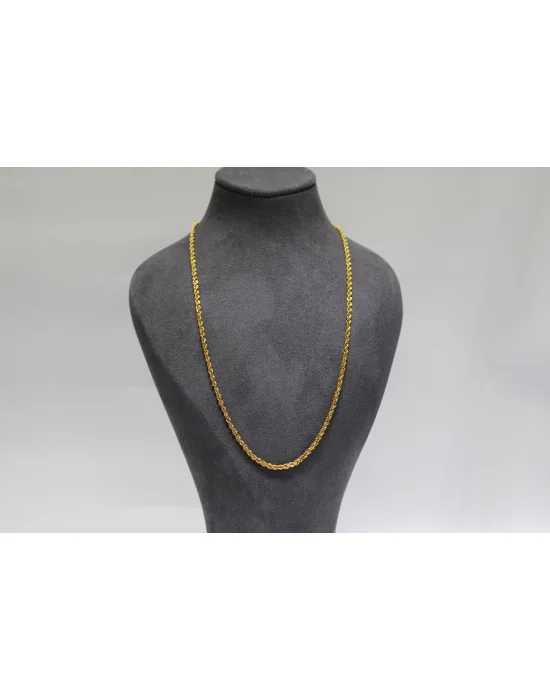 14 Ayar Altın Halat Modeli Zincir Kolye 4.80 GR 60CM ZNC1735