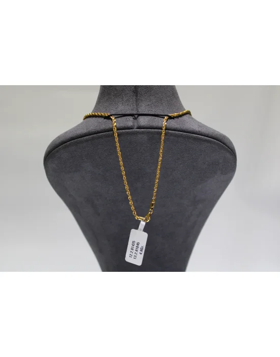 14 Ayar Altın Halat Modeli Zincir Kolye 4.80 GR 60CM ZNC1735