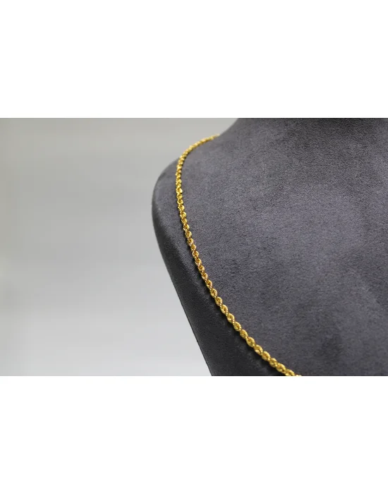 14 Ayar Altın Halat Modeli Zincir Kolye 4.80 GR 60CM ZNC1735