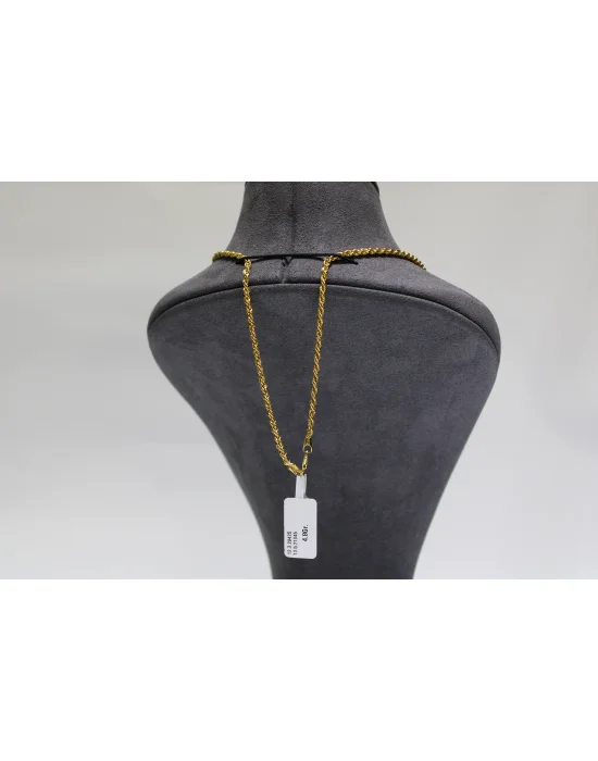 14 Ayar Altın Halat Modeli Zincir Kolye 4.80 GR 65CM ZNC0604