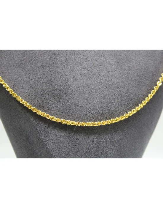14 Ayar Altın Halat Modeli Zincir Kolye 4.80 GR 65CM ZNC0604