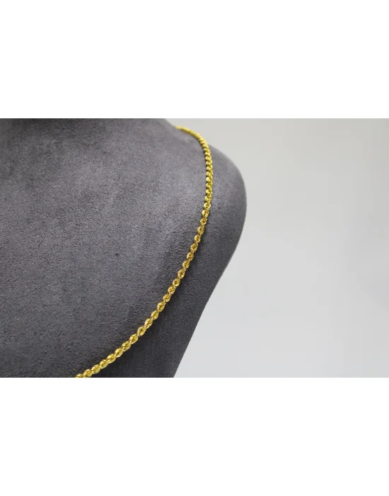 14 Ayar Altın Halat Modeli Zincir Kolye 4.80 GR 65CM ZNC0604