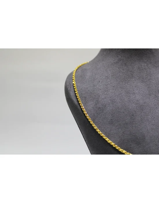14 Ayar Altın Halat Modeli Zincir Kolye 4.80 GR 65CM ZNC0604
