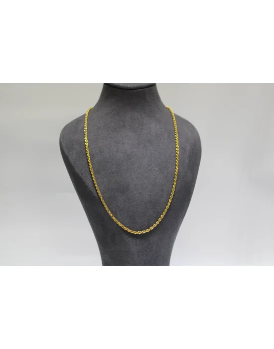 14 Ayar Altın Halat Modeli Zincir Kolye 4.80 GR 65CM ZNC0604