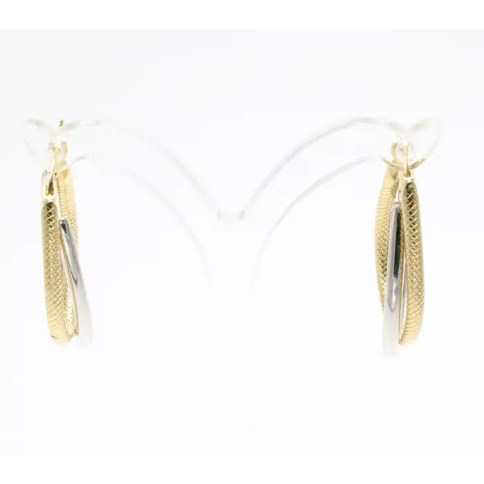 14 Ayar 2 Halkalı Küpe