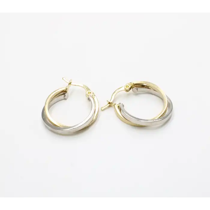 14 Ayar 2 Renkli Küpe