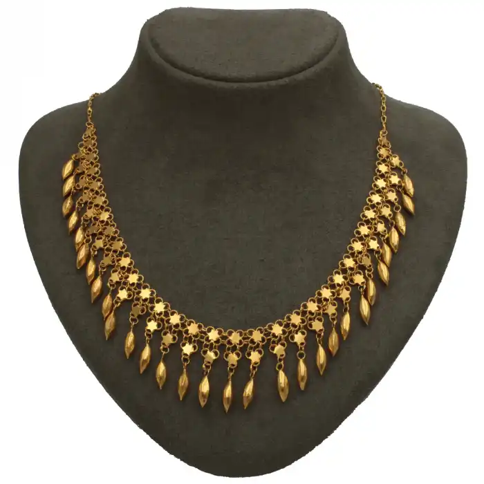 14 Ayar 2 Sıralı Arpa Kolye