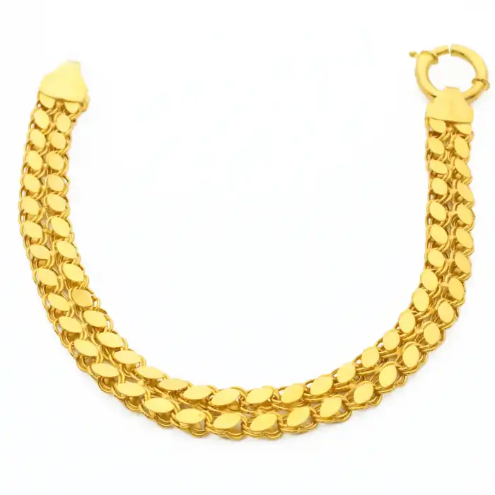 14 Ayar 2 Sıralı Pullu Bileklik