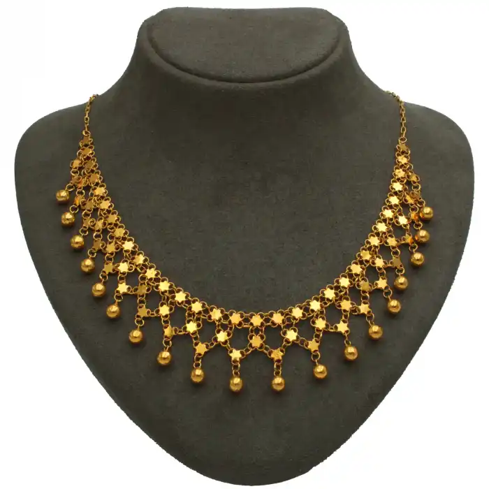 14 Ayar 3 Sıralı Kişniş Kolye