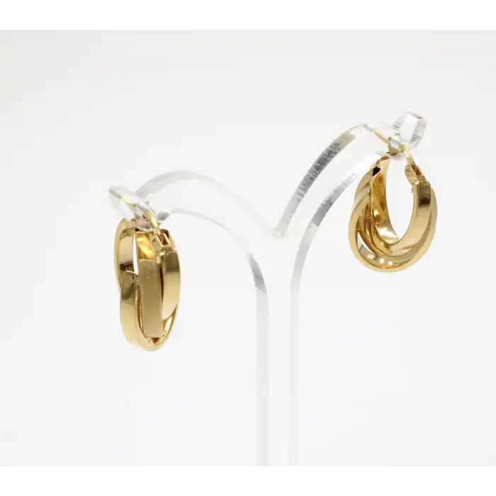 14 Ayar 3 Sıralı Küpe