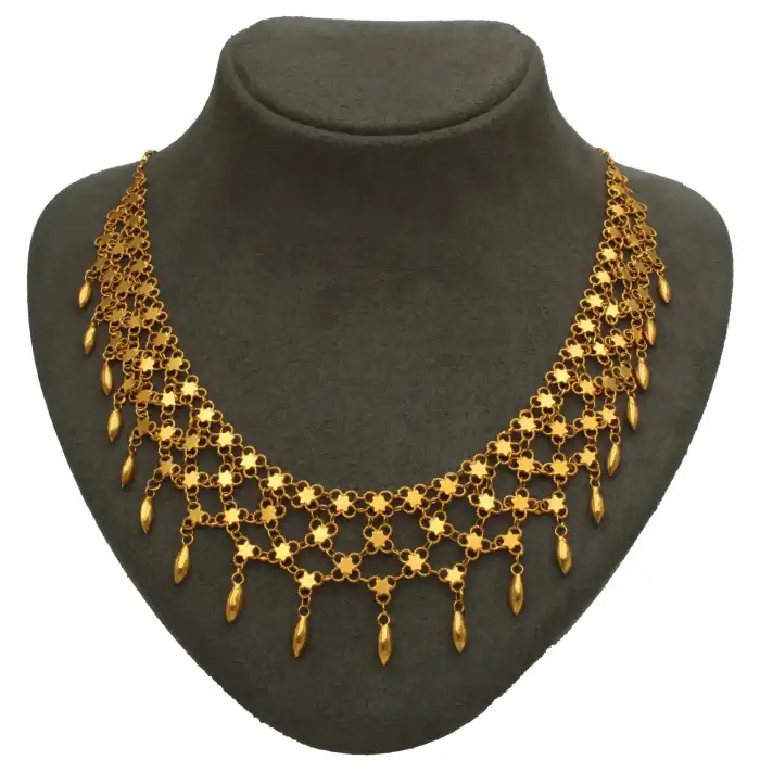 14 Ayar 4 Sıralı Arpa Kolye