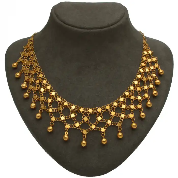 14 Ayar 4 Sıralı Kişniş Kolye