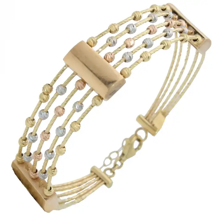 14 Ayar 5 Halatlı Dorika Bileklik