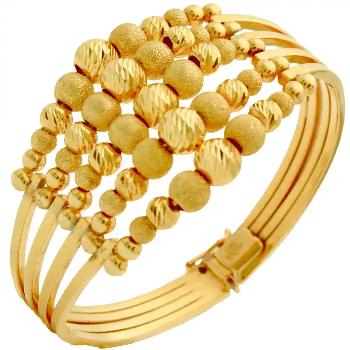 14 Ayar 5 Sıralı Dorika Kelepçe Bilezik