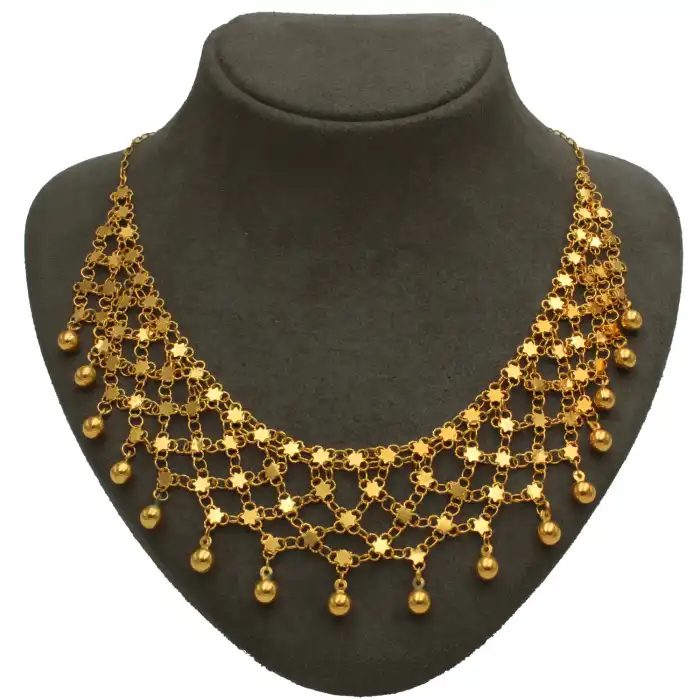 14 Ayar 5 Sıralı Kişniş Kolye