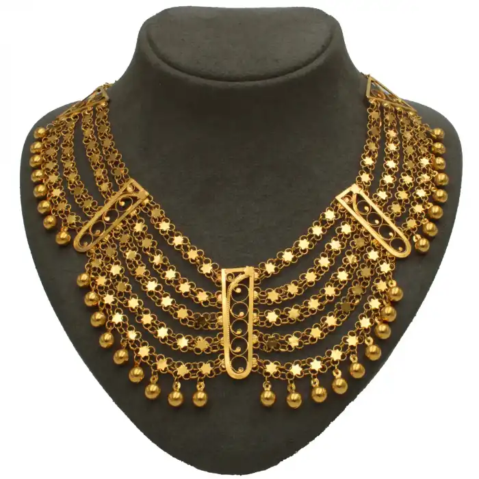 14 Ayar Akıtma Kişnişli Kolye