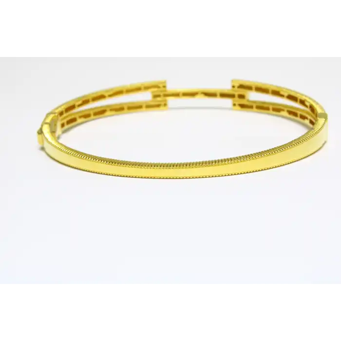 14 Ayar Altın Ajda Model Tek Sıralı Kaburga Kelepçe Bilezik 8.40 GR