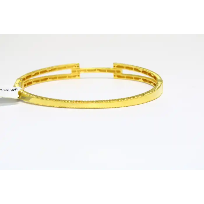 14 Ayar Altın Ajda Model Tek Sıralı Kaburga Kelepçe Bilezik 8.42 GR