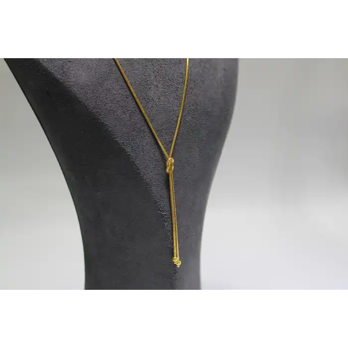 14 Ayar Altın Aşk Düğümü Şık Kolye