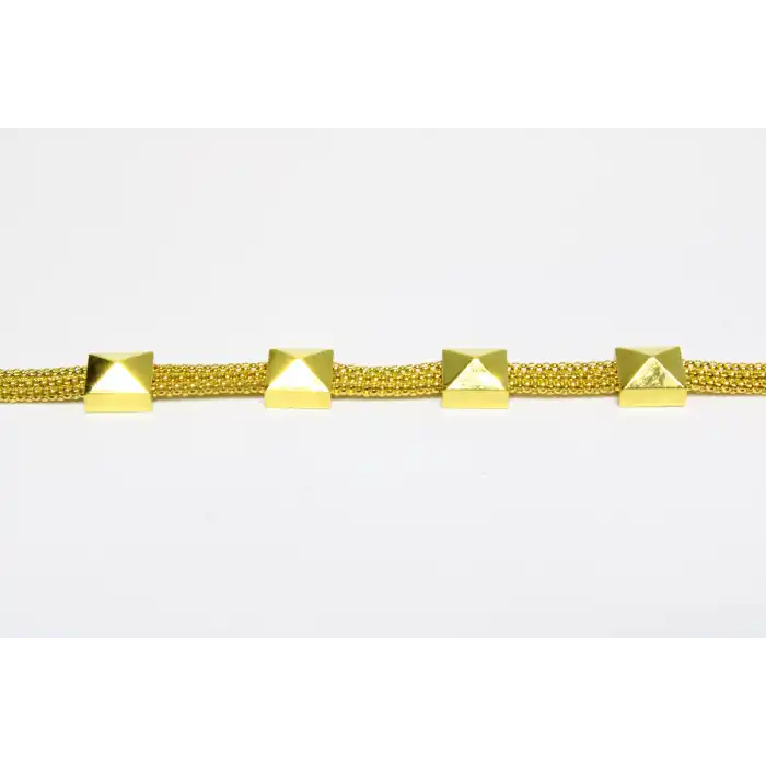 14 Ayar Altın Bileklik Piramit Model