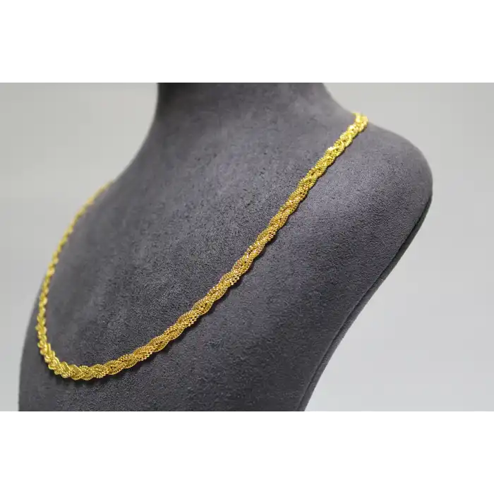 14 Ayar Altın Dorikalı Burma Kolye