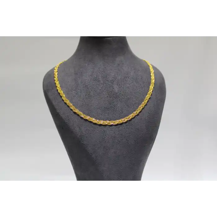 14 Ayar Altın Dorikalı Burma Kolye