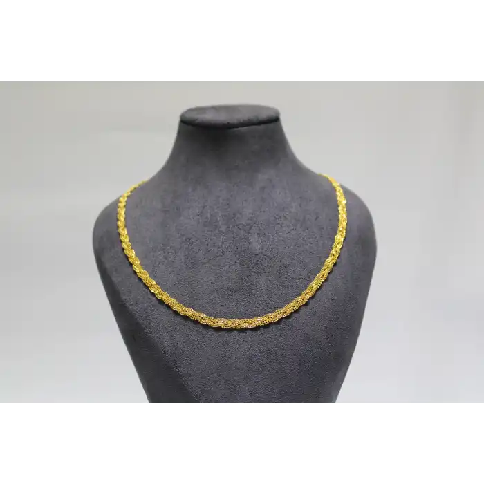 14 Ayar Altın Dorikalı Burma Kolye