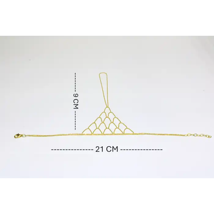 14 Ayar Altın Dorikalı Örme Model Şahmeran Bileklik