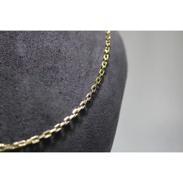 14 Ayar Altın Halkalı Kolye Zincir