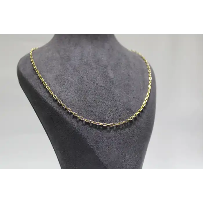 14 Ayar Altın Halkalı Kolye Zincir