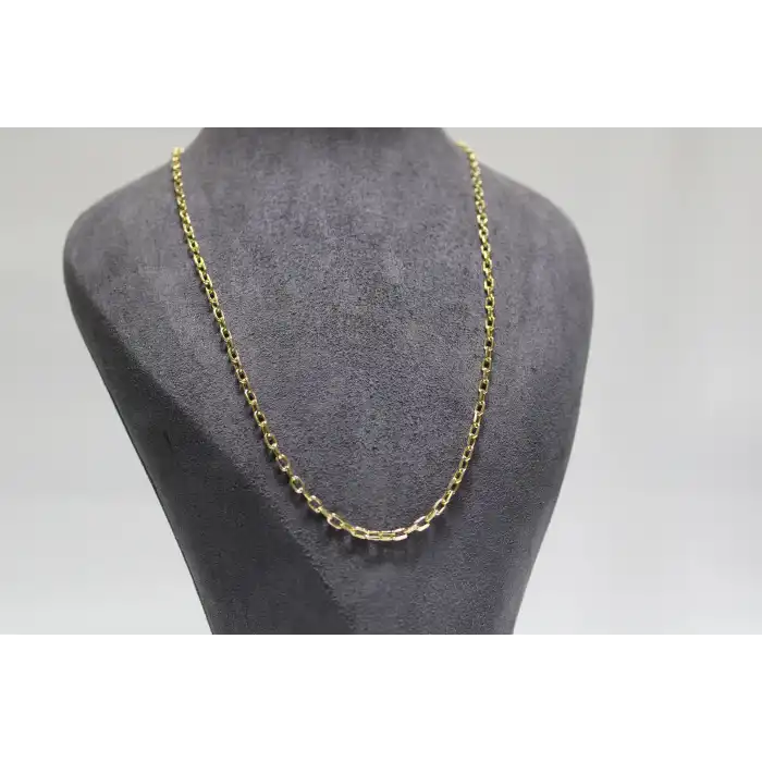 14 Ayar Altın Halkalı Kolye Zincir