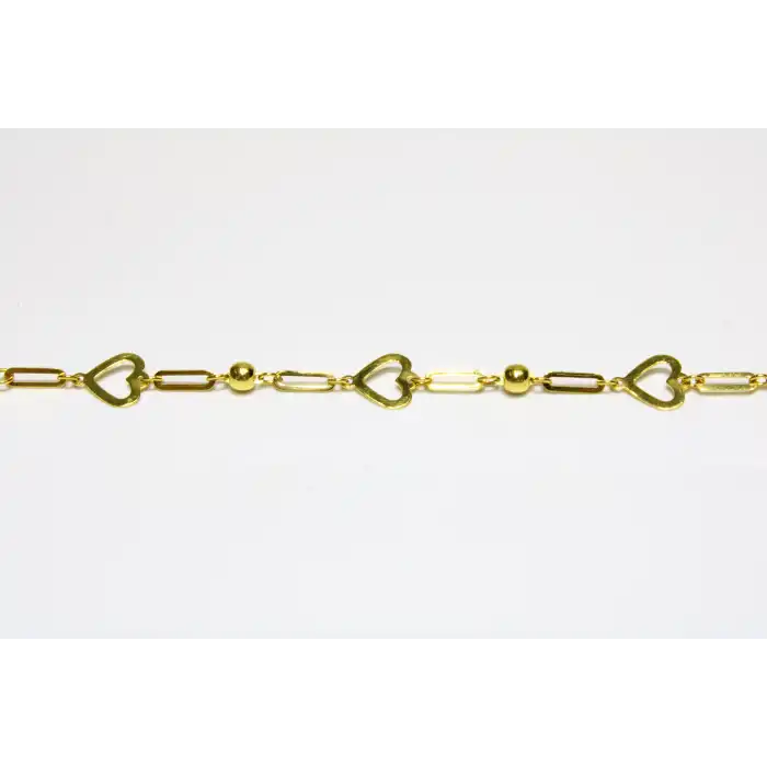 14 Ayar Altın Kalpli Künye